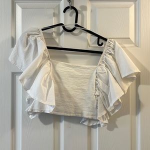 Flouncy crop top